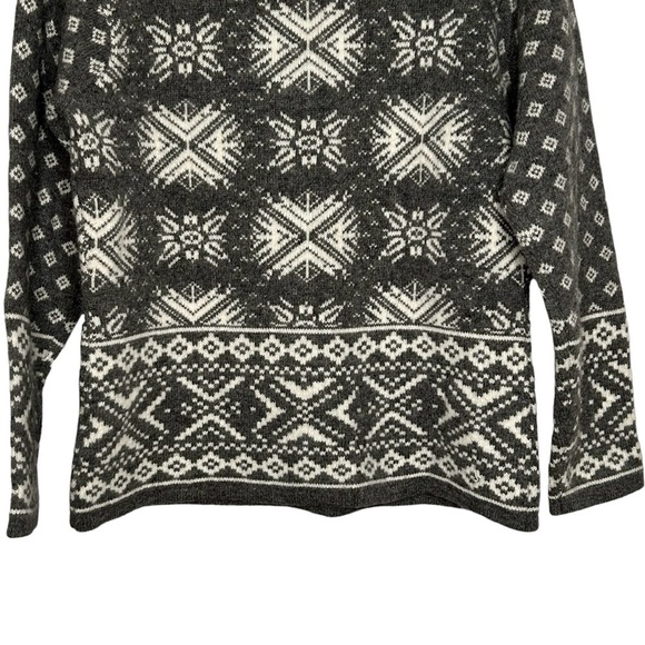 Deane & White Vintage Lambs Wool Blend Nordic Fair Isle Style Sweater Sz M - Picture 4 of 11